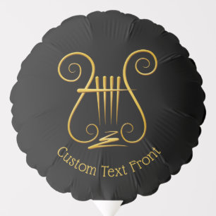 Golden Lyre Balloon