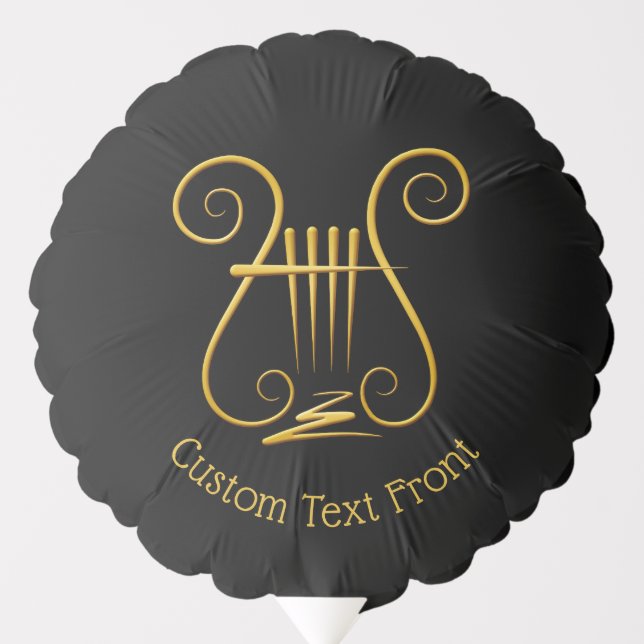 Golden Lyre Balloon (Front)