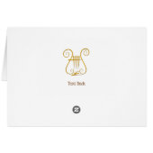 Golden Lyre Cards (Back Horizontal)