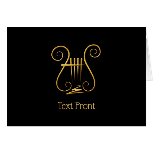 Golden Lyre Cards (Front Horizontal)