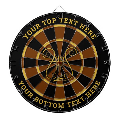 Golden Lyre Dart Board