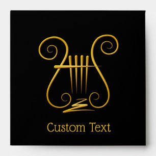 Golden Lyre Envelope
