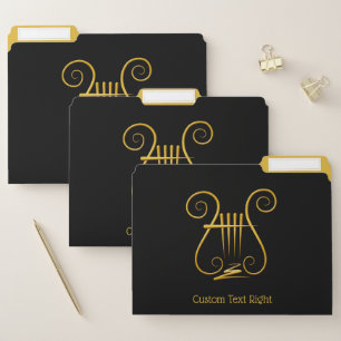 Golden Lyre File Folder