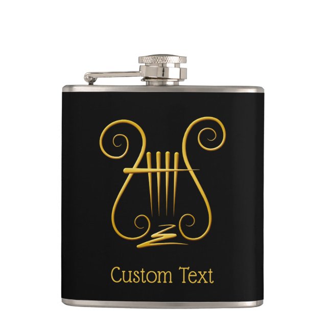 Golden Lyre Flask (Front)