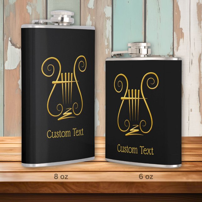 Golden Lyre Flask (Creator Uploaded)