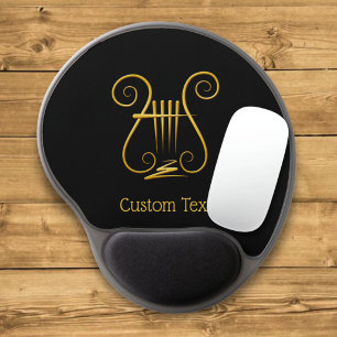 Golden Lyre Gel Mouse Pad