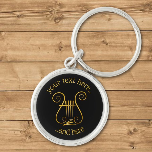 Golden Lyre Keychain (Creator Uploaded)