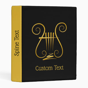 Golden Lyre Mini Binder