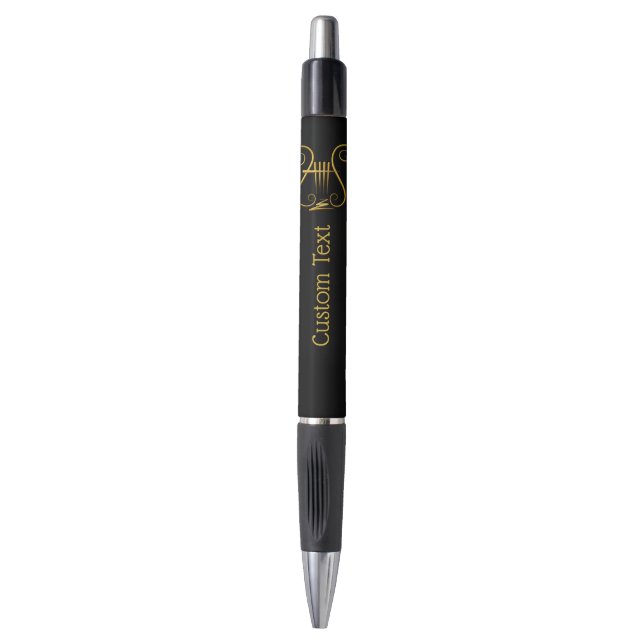 Golden Lyre Pen (Front Vertical)