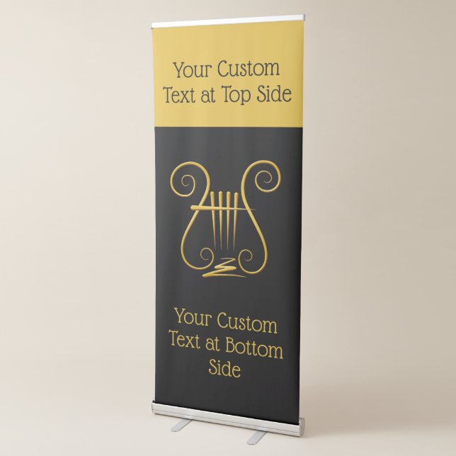 Golden Lyre Retractable Banner (3/4)