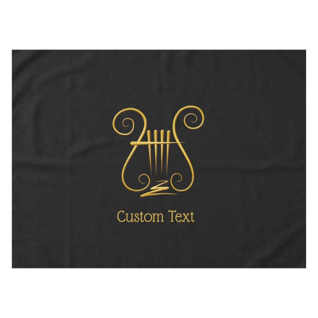 Golden Lyre Tablecloth (Front (Horizontal))