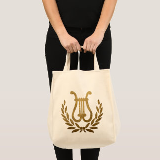 Golden Lyre tote