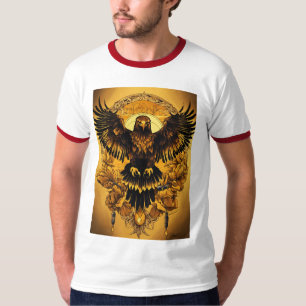 "Golden Majesty Soars: Eagle Vision Tee" T-Shirt