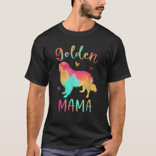 Golden Mama Colorful Golden Retriever Gifts Dog Mo T-Shirt