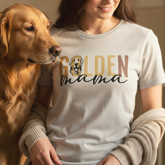 Golden Mama | Golden Retriever Mom Gift Tri-Blend Shirt