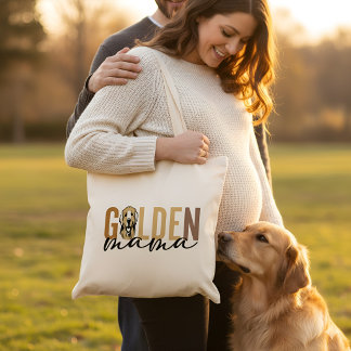 Golden Mama | Golden Retriever Mom to be Tote Bag