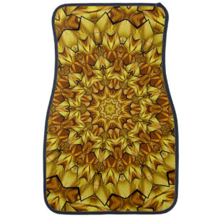 Golden Mandala Antique Abstract Design-63495 Car Floor Mat