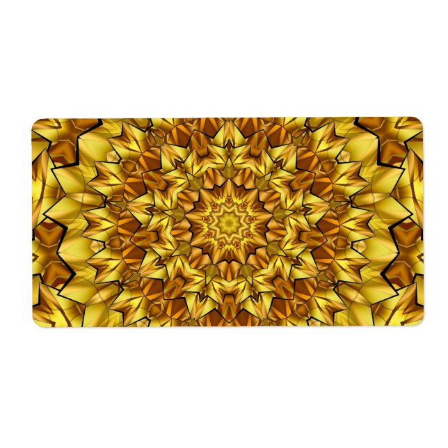 Golden Mandala Antique Abstract Design-63495 Label (Front)