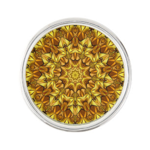 Golden Mandala Antique Abstract Design-63495 Lapel Pin
