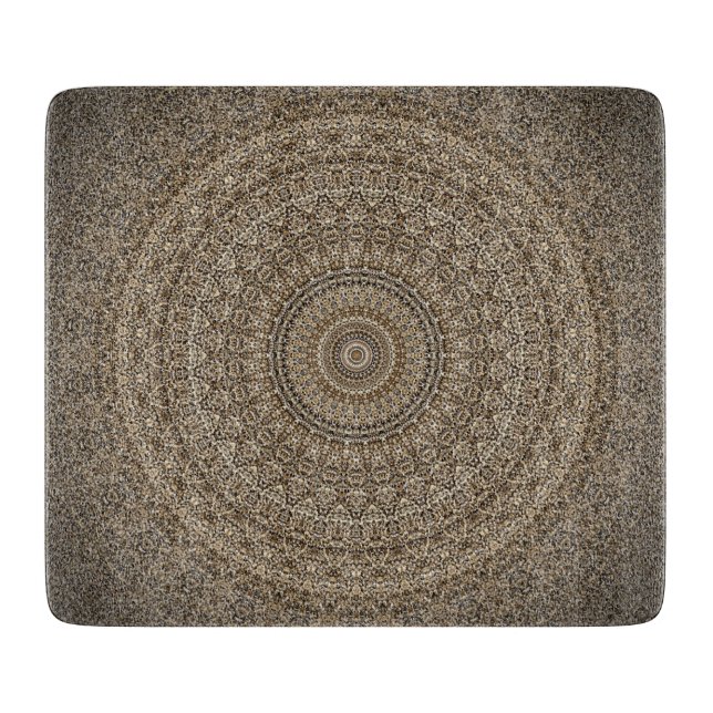 Golden Mandala Cutting Board (Front)