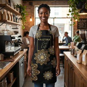 Golden Mandala Elegance Chef’s  Apron