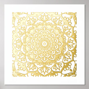 Golden Mandala Foil Prints