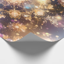 Golden Mandala Gift Wrap