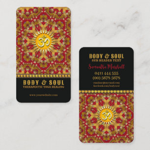 Golden Mandala Healing Love Yoga Business Card