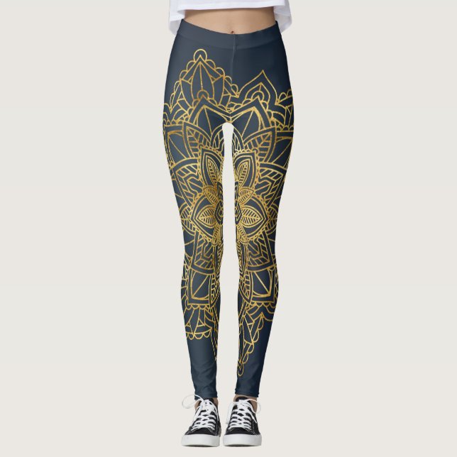 Golden mandala leggings (Front)
