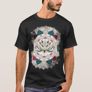 Golden Mandala — Sacred Geometry Lotus T-Shirt