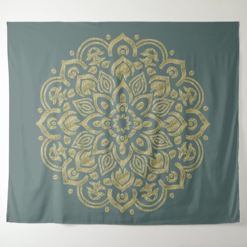 Golden Mandala - Tapestry | Zazzle