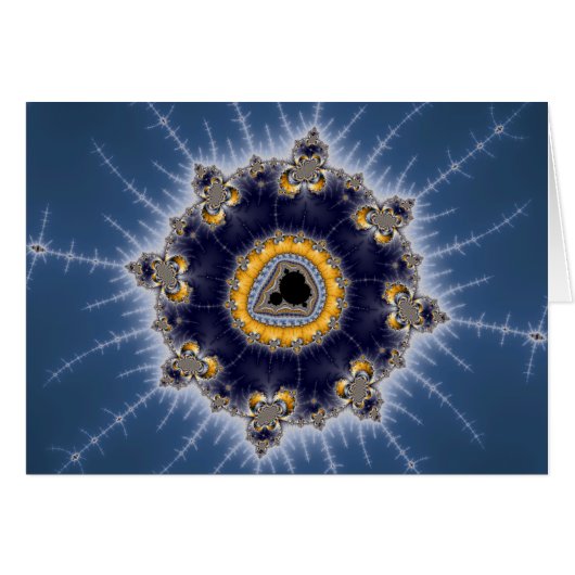 Golden Mandelbrot - Fractal Card (Front Horizontal)