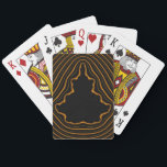 Golden Mandelbrot Fractal Electrified Poker Cards<br><div class="desc">Golden Mandelbrot Electrified Poker Cards</div>