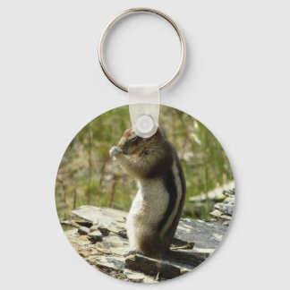 Golden-Mantled Ground Squirrel at Glacier I Keychain