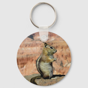 Golden Mantled Ground Squirrel Keychain