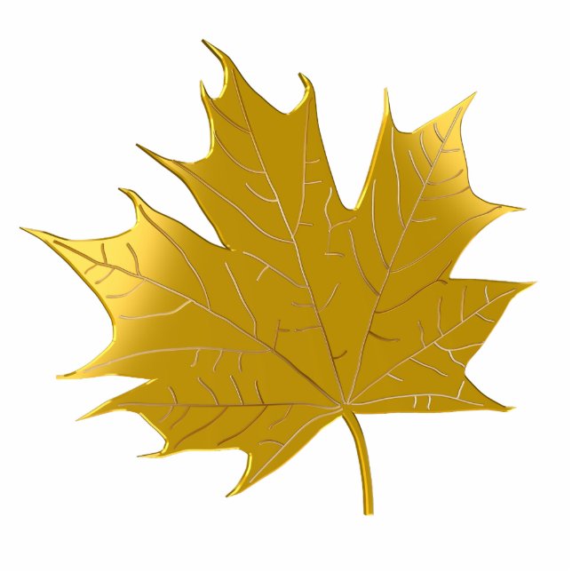 Golden maple leaf statuette (Front)