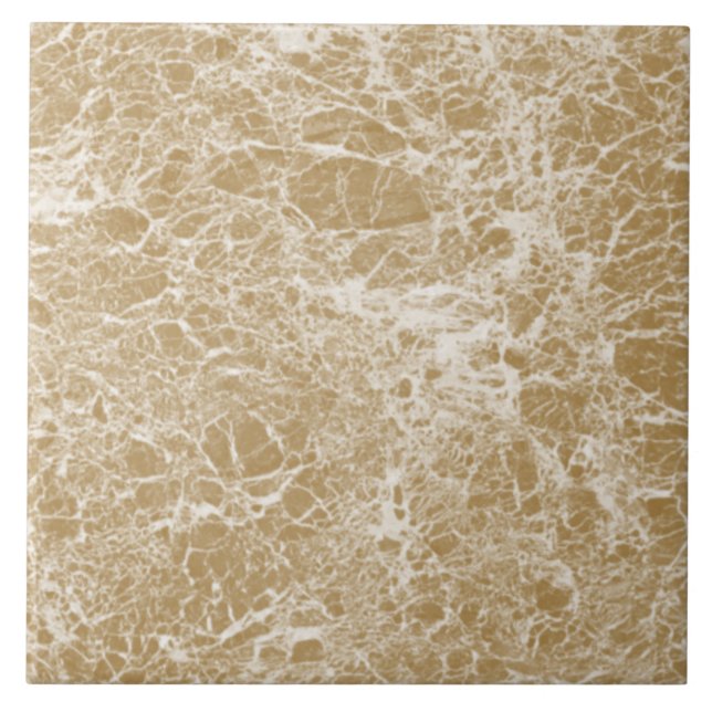 Golden Marble Crackle Ceramic Tile (Front)