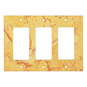 Golden marble light switch cover