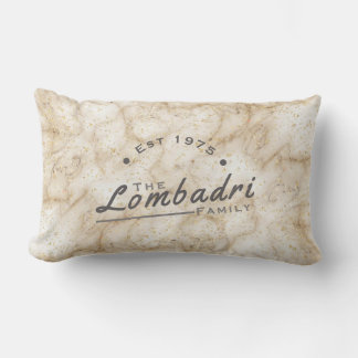 Golden Marble Lumbar Pillow