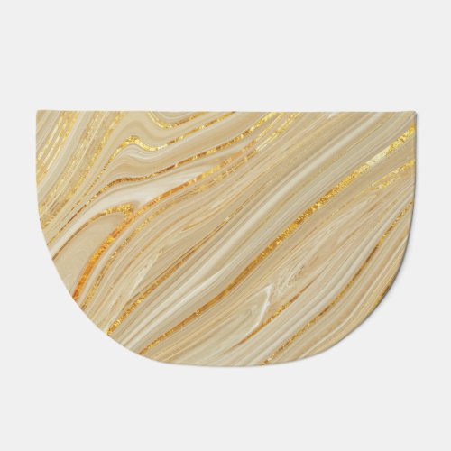 Golden marble luxurious texture background doormat