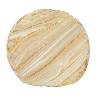 Golden marble: luxurious texture background. pouf