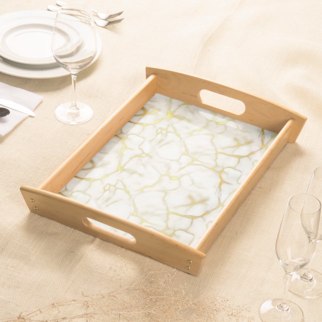 Golden Marble Serving Tray (Front)