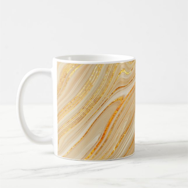 Golden marble texture coffee mug (Left)
