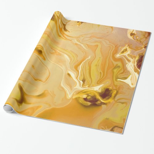 Golden Marble Texture Wrapping Paper