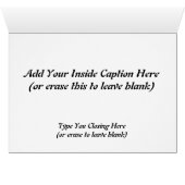 Golden Marching French Horn Cards (Inside Horizontal (Bottom))