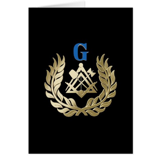Golden masonry symbol cards (Front)
