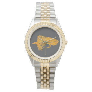 Golden Matuka streamer fly fishing fly tying art Watch