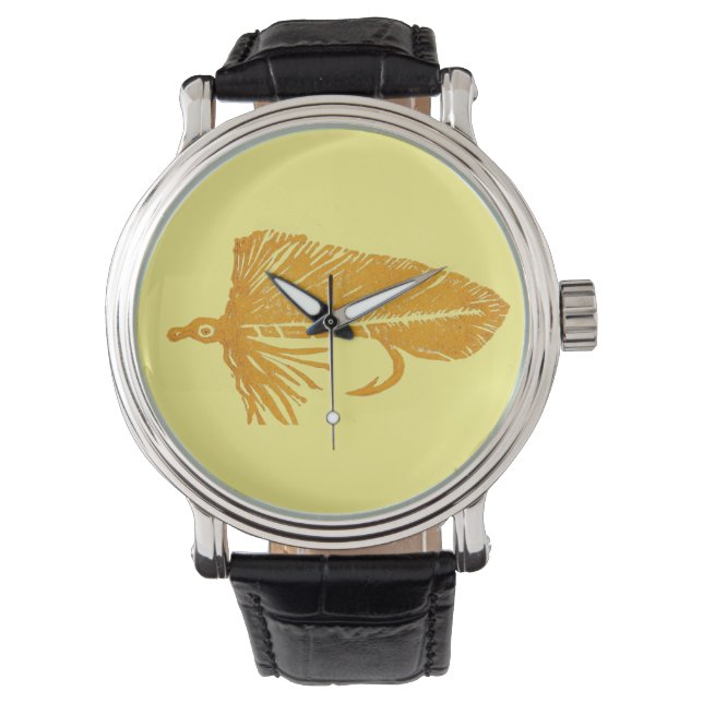 Golden Matuka streamer for fly tying & fishing Watch (Front)