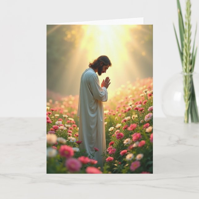 Golden Meadow Contemplation Card (Front)