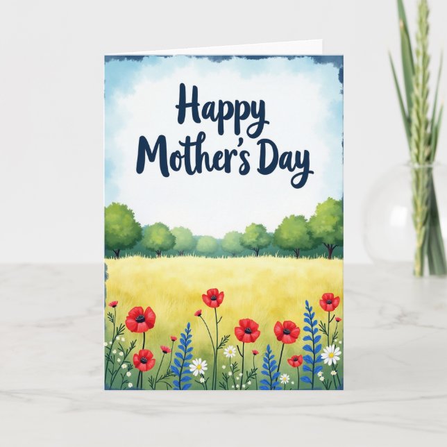 Golden Meadow Mothers Day Card (Front)